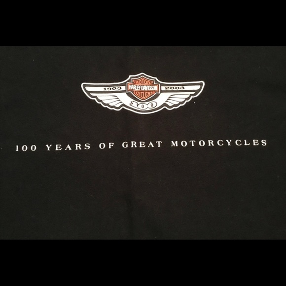 Harley Davidson 100th Anniversary 60" x 60" Black Fleece Throw Blanket - Picture 4 of 5